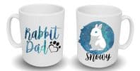 Personalised 'Rabbit Dad' Mug with Name & Image